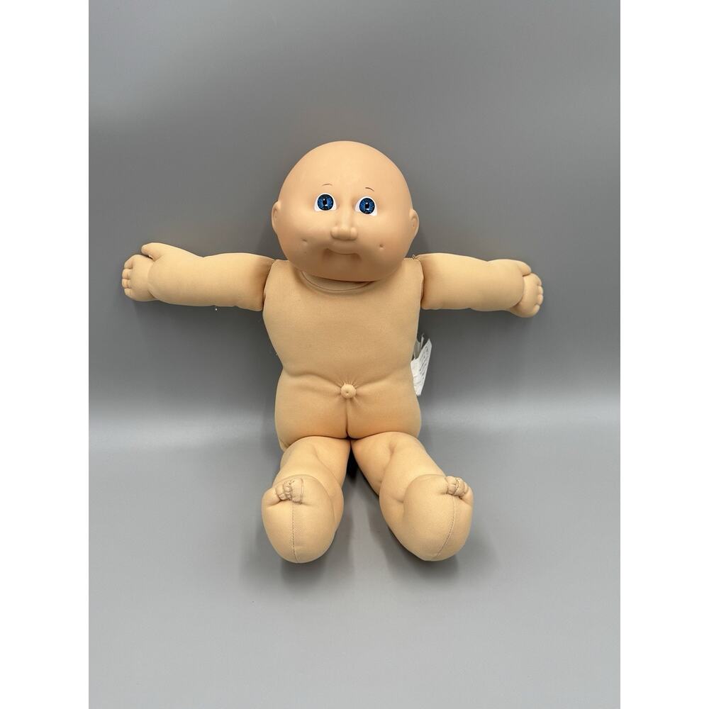 Vintage 1980’s Coleco Cabbage Patch Kids Doll Bald Blue Eyes Dimples 14”
